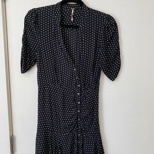 Free People polka dot mini dress